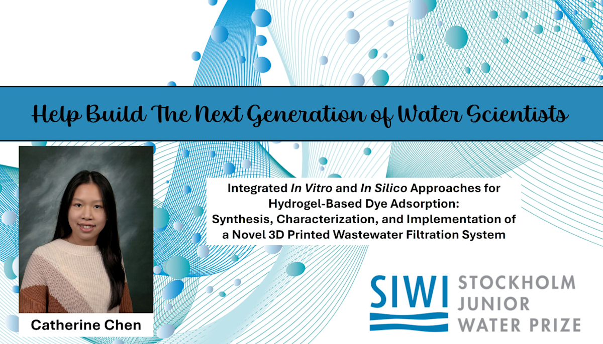 Catherine Chen Named Stockholm Junior Water Prize Competition NYS ...