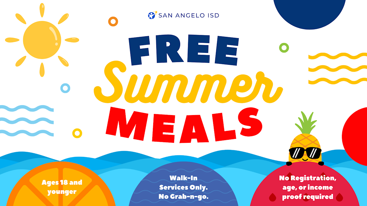 San Angelo ISD 2025 Summer Meal Program Provides Free Nutritious Meals to San Angelo Area Kids | News Item for Free Printable Inservices For Home Health Aides