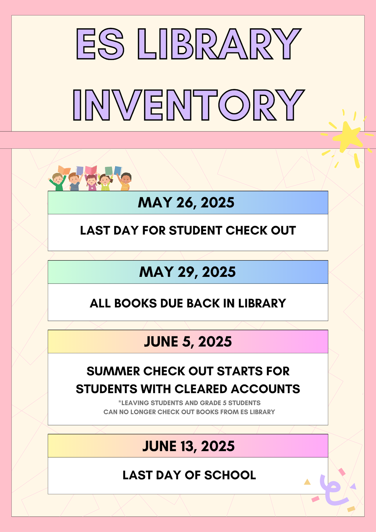 ES Library Inventory | All School News single