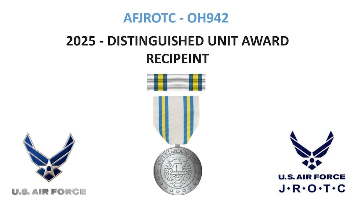 Distingushed Unit Ribbon Buchtel’s Air Force JROTC Program Receives Prestigious 2025 ...