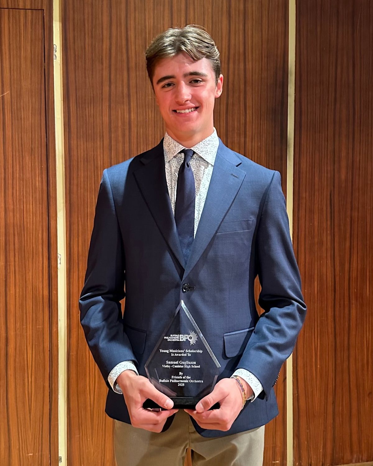 Sam Gugliuzza ’25 awarded Friends of the BPO Young Musicians ...