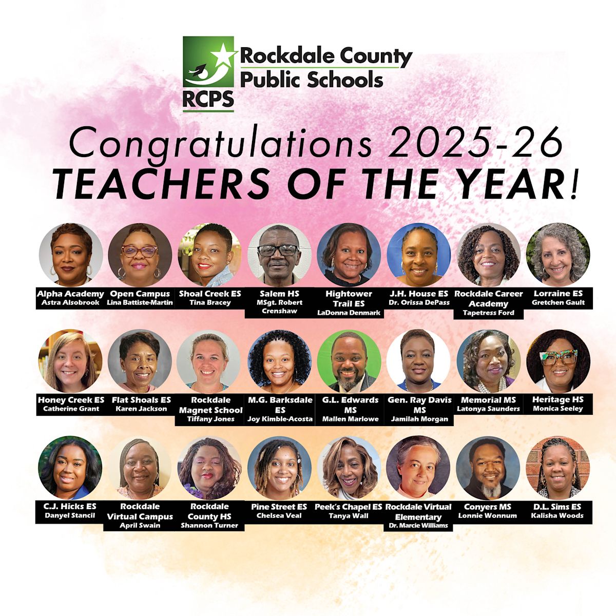Congratulations to our 2025-2026 Teachers of the Year! | Posts Details ...