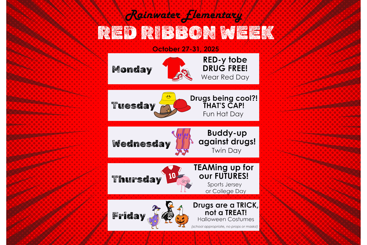 Rainwater Elementary Participates in Red Ribbon Week | Post Details Page