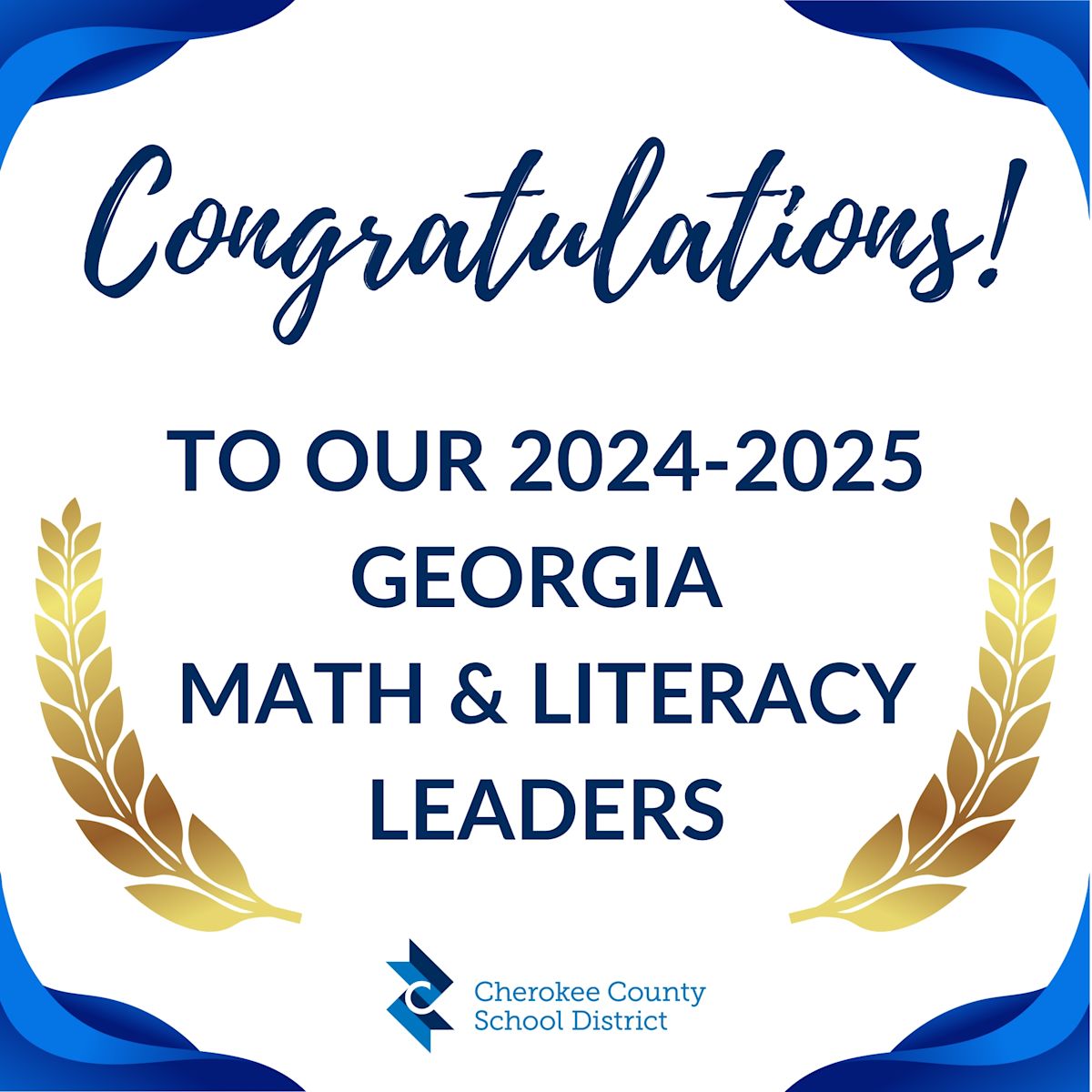 CCSD Schools Recognized as Georgia Math, Literacy Leaders | Post Detail