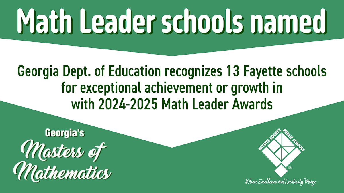 GaDOE recognizes Math Leader schools | News Details