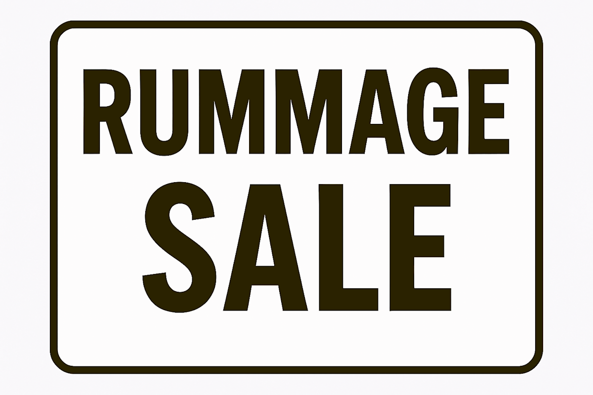 Welcome Rummage Sale Sign Rummage Sale! | News Landing Page