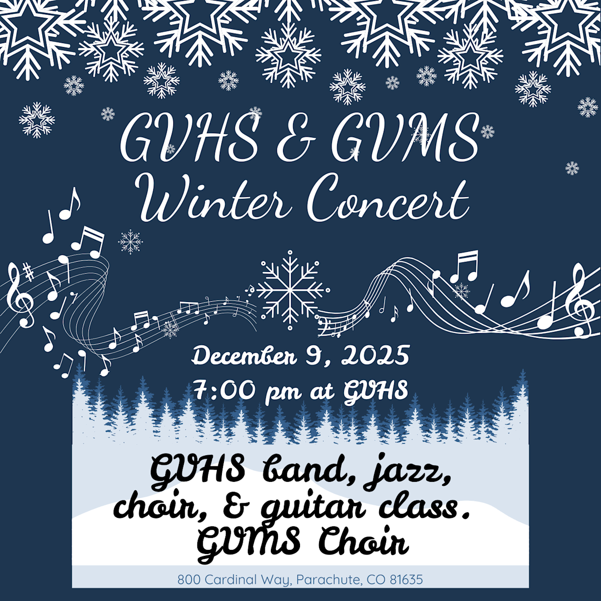 GVHS Band, Jazz, Choir, and Guitar Class & GVMS Choir Concert | News ...