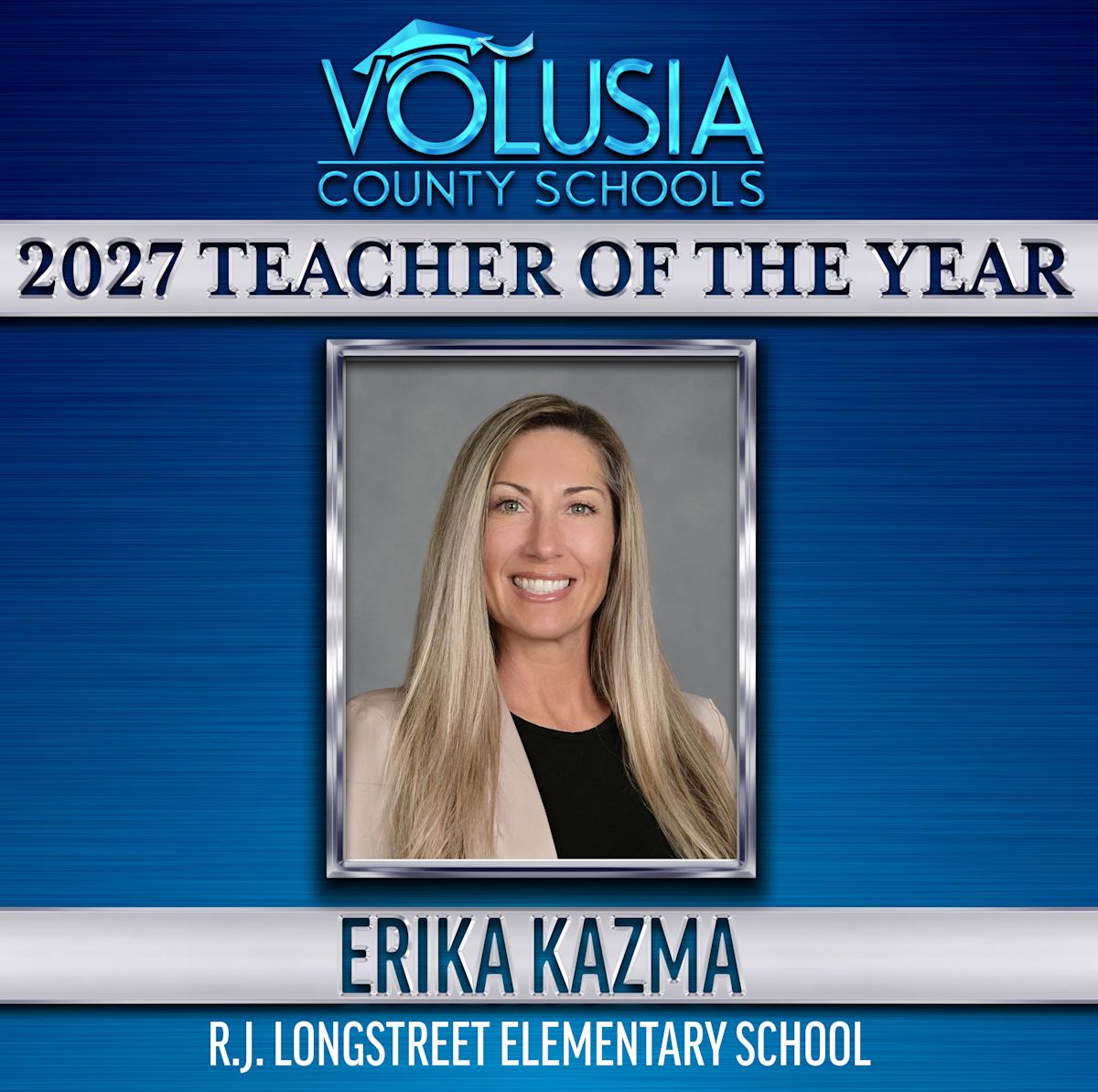 ruuumaSeaRoomlynn✳︎ECOLEATHERBUCKETHAT Volusia County Schools names Erika Kazma Teacher of the Year