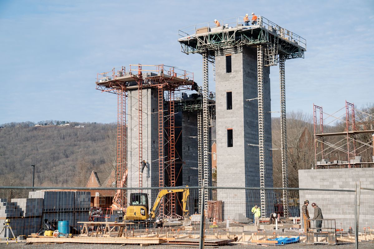 Construction on Rike Field Reaches New Heights | News Article