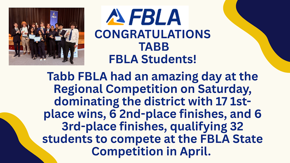 Congratulations to FBLA on Regionals! | Post Details