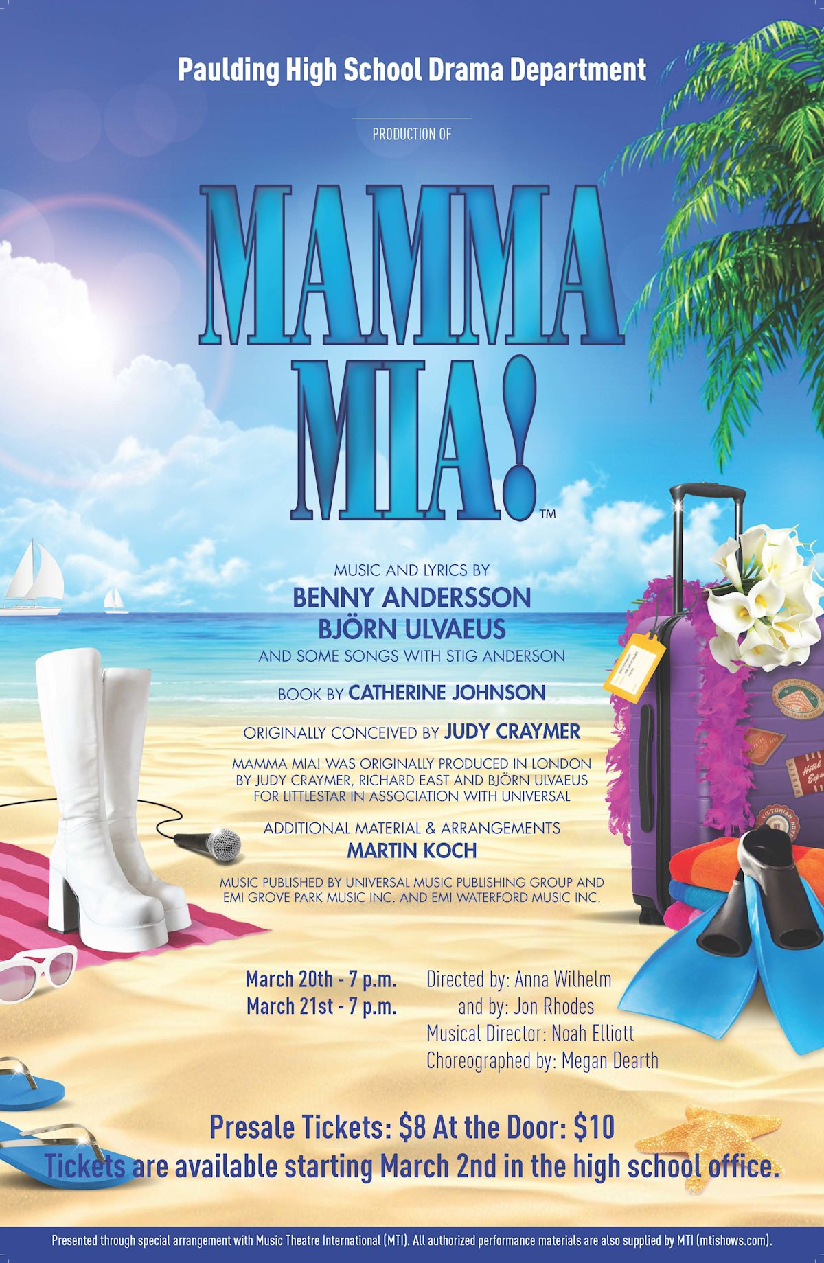 Paulding High School Drama Department presents Mamma Mia! | Post Detail
