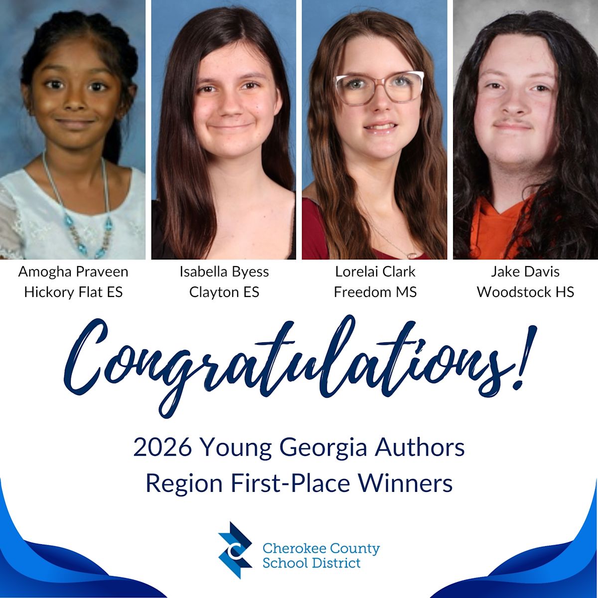 CCSD Students Advance to Young Authors State Competition | Post Detail