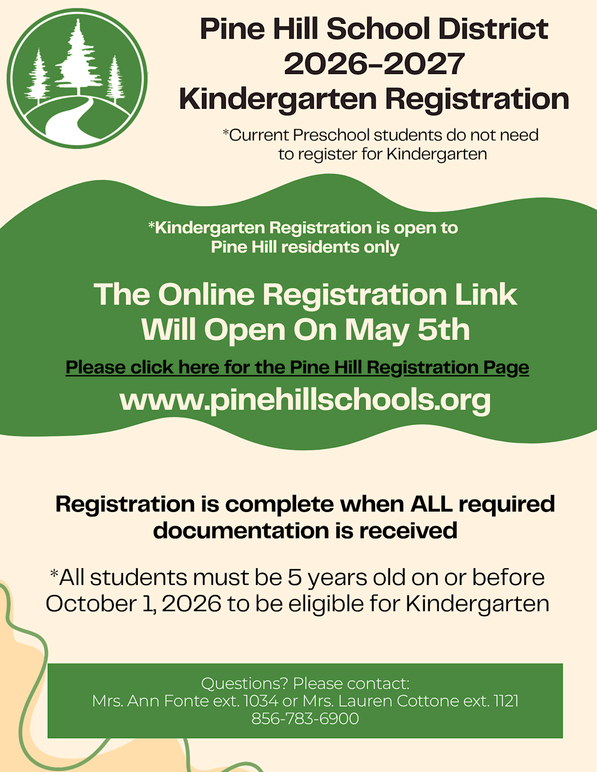 Kindergarten Registration 26-27 School Year | Default Board Post Page