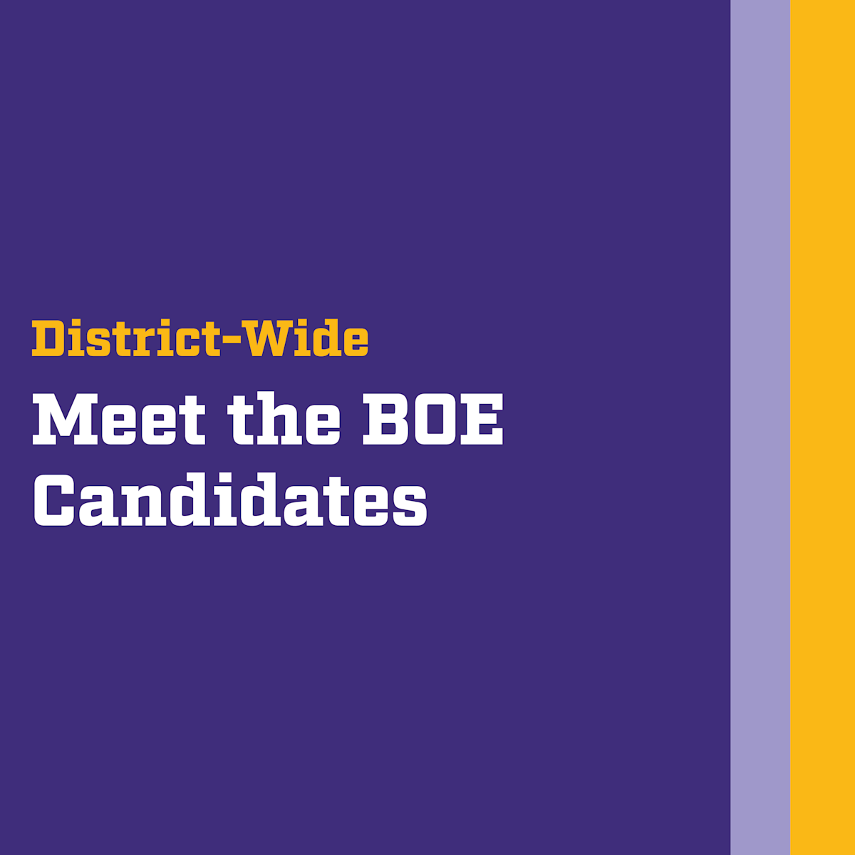 Meet the BOE Candidates | News Details