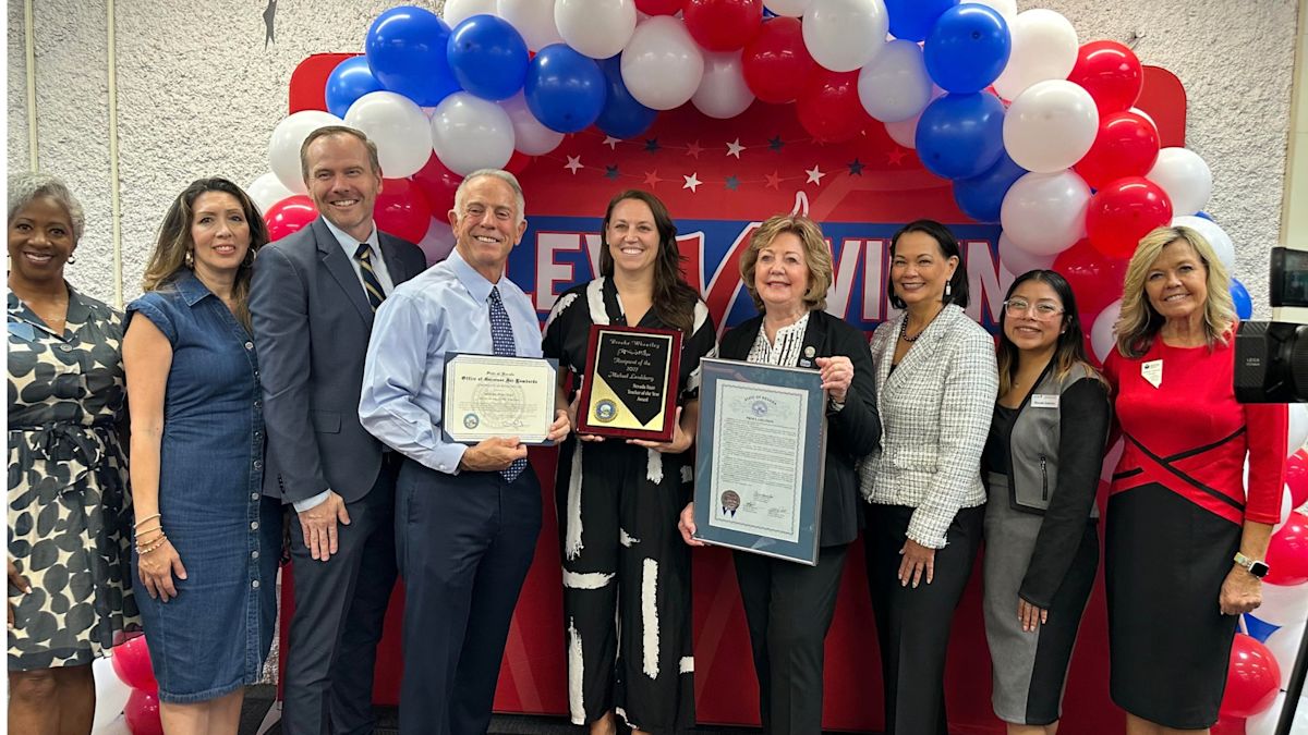 Valley High School teacher Brooke Wheatley recognized as the 2027 Nevada State Teacher of the Year at a surprise event on her east Las Vegas campus
