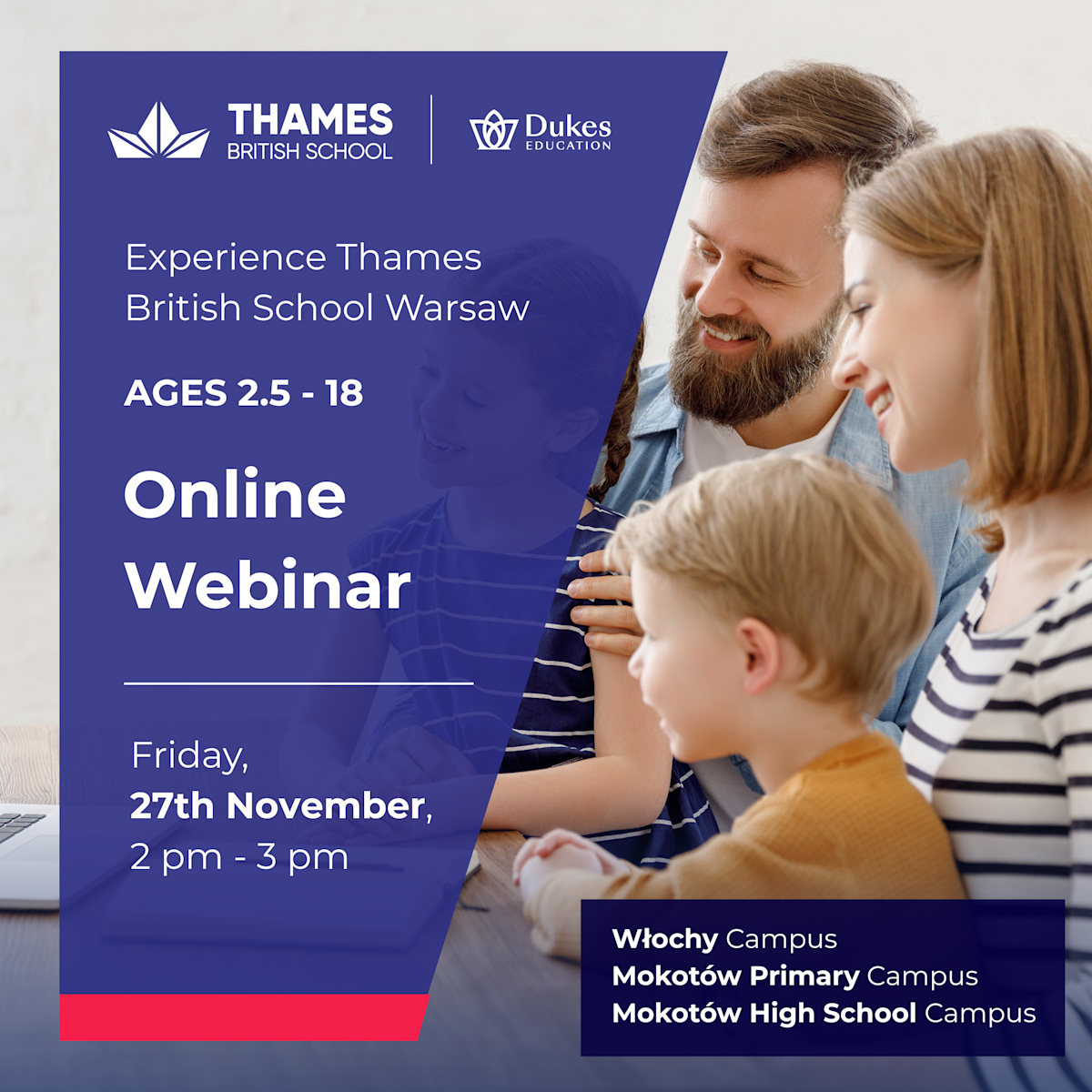 Webinar informacyjny Thames British School Warsaw