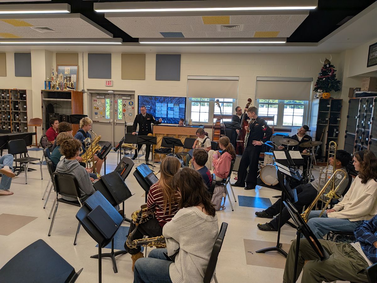 U.S. Navy Band Northeast Holds concert and clinics for Cape Henlopen