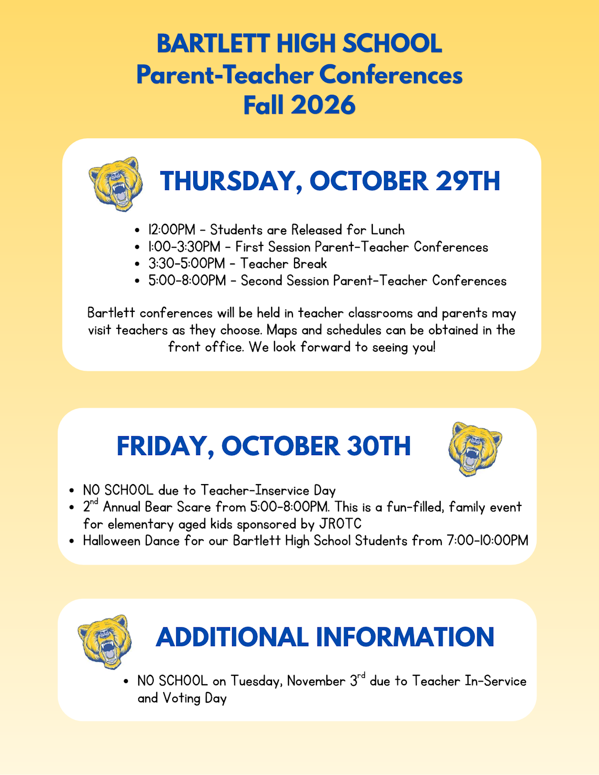 Student Corner Header Parent-Teacher Conference | Posts Details/Default Board Post Page
