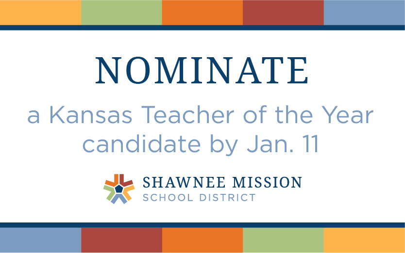 District Seeking Nominations for Kansas Teacher of the Year Candidates