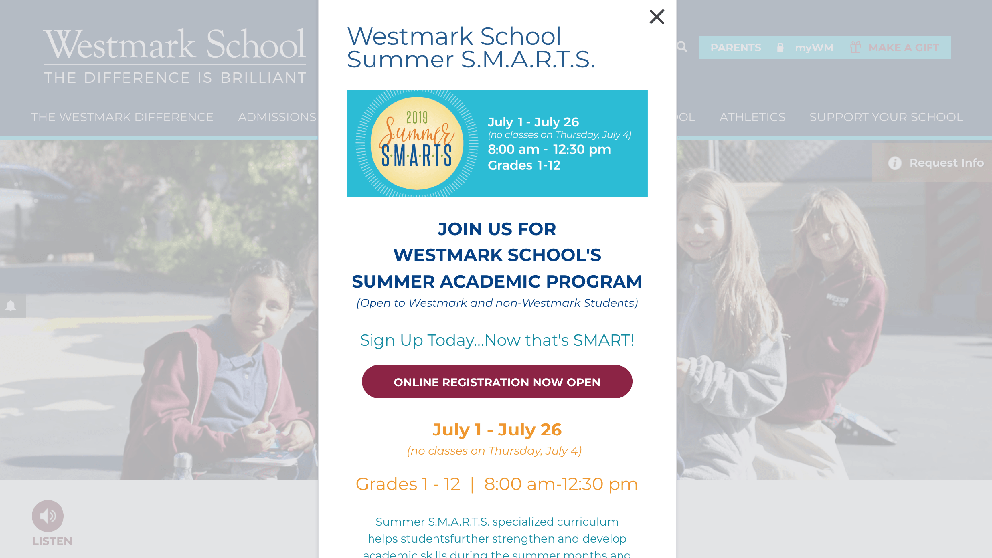 Best Page Pop Winner Westmark School (CA)