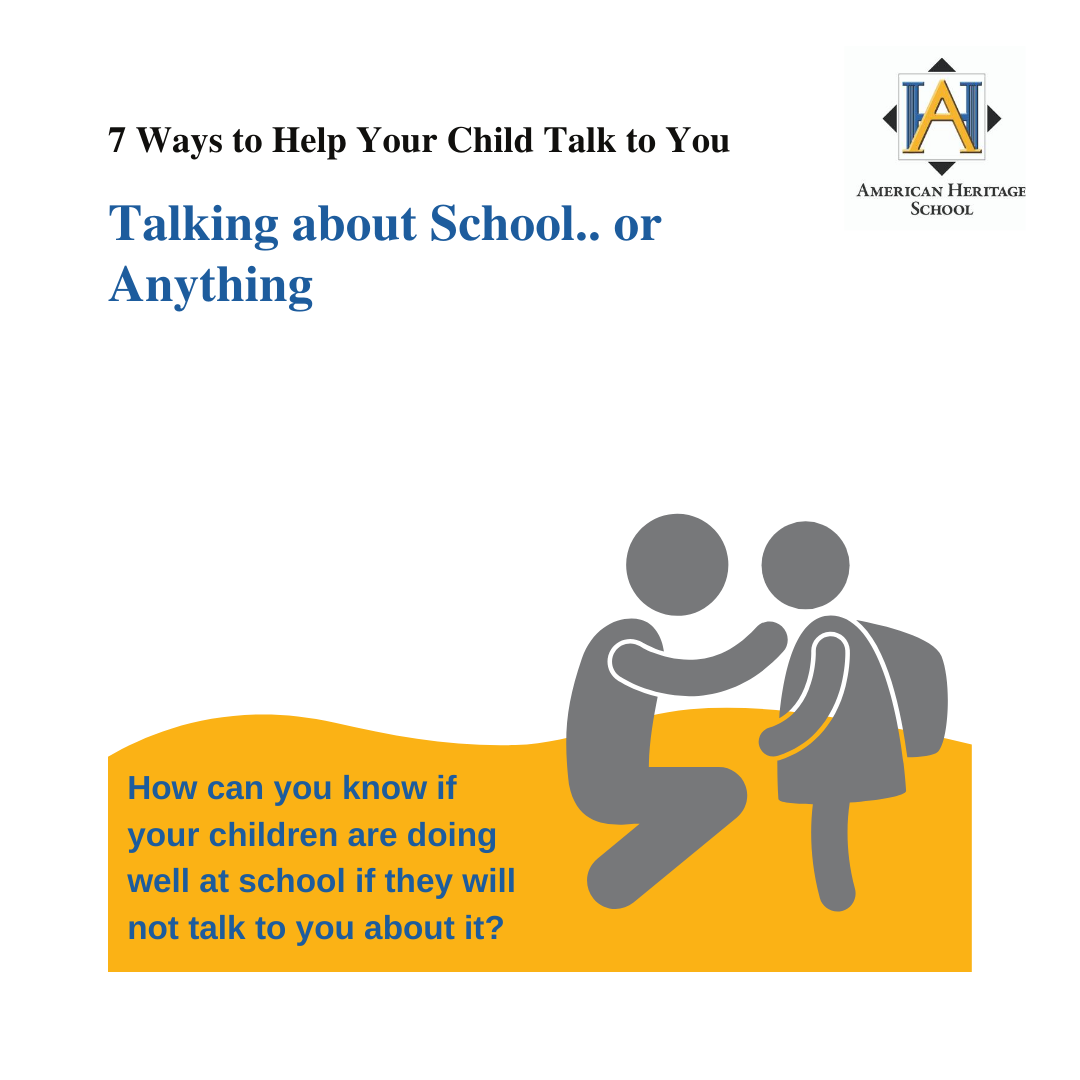 Seven Ways to Get Your Child Talking About School (and Anything Else ...