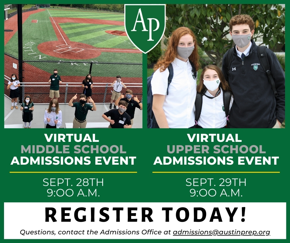 Austin Prep to Host Virtual Admissions Events Post Austin