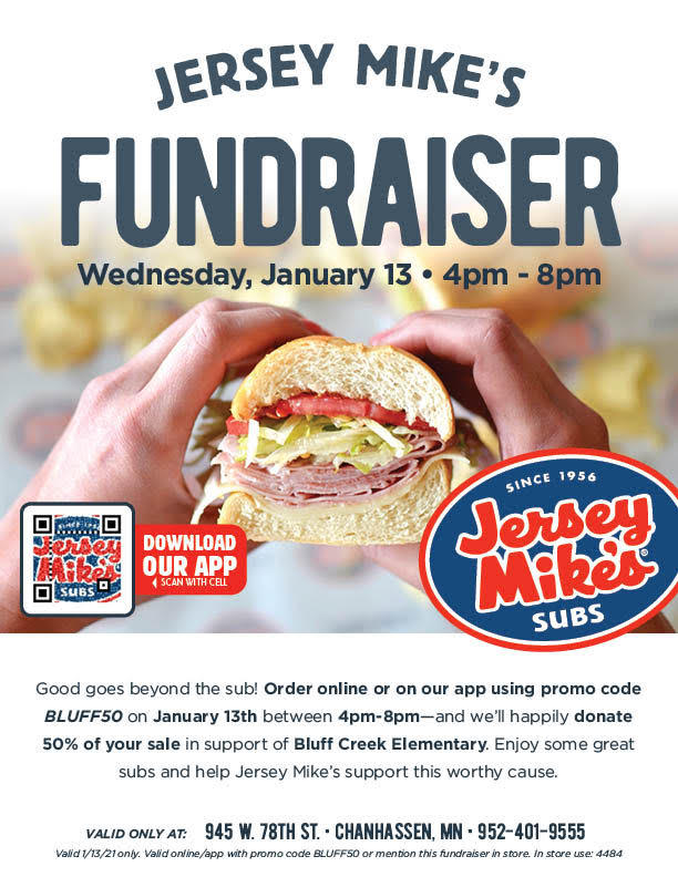 Jersey Mike's Fundraiser 1/13 4pm8pm News