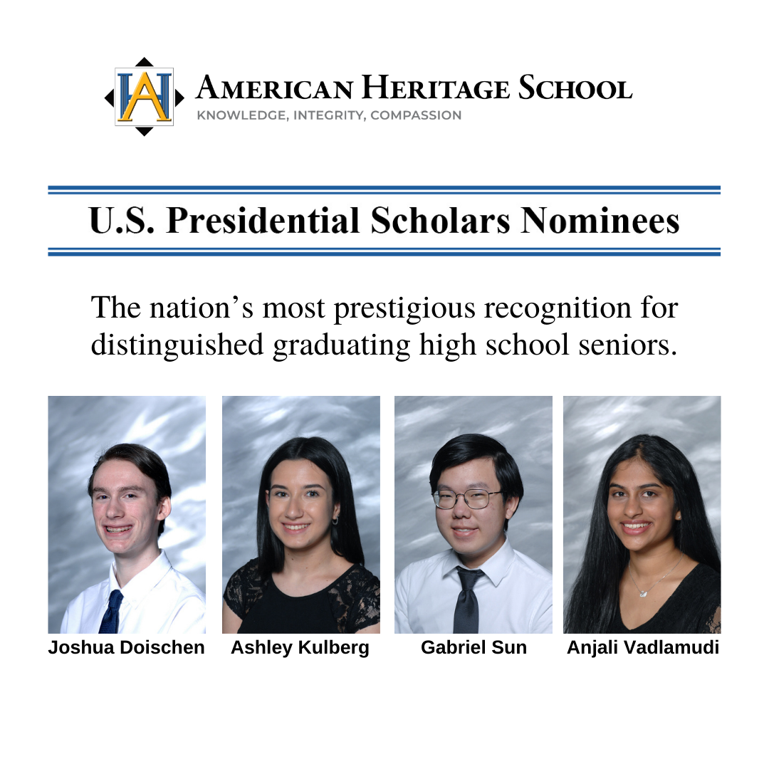 Four Seniors Nominated For The Presidential Scholars Award | News ...