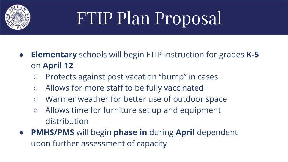 Plans for Returning Students to In-Person Instruction | Colonial News Story