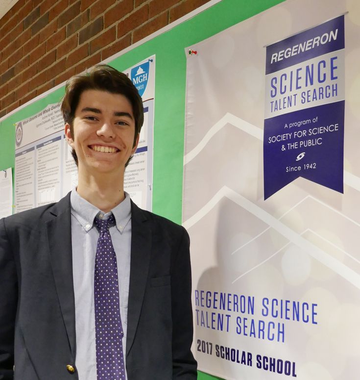 Nick Daley ’19 Honored as Regeneron Science Talent Search Scholar
