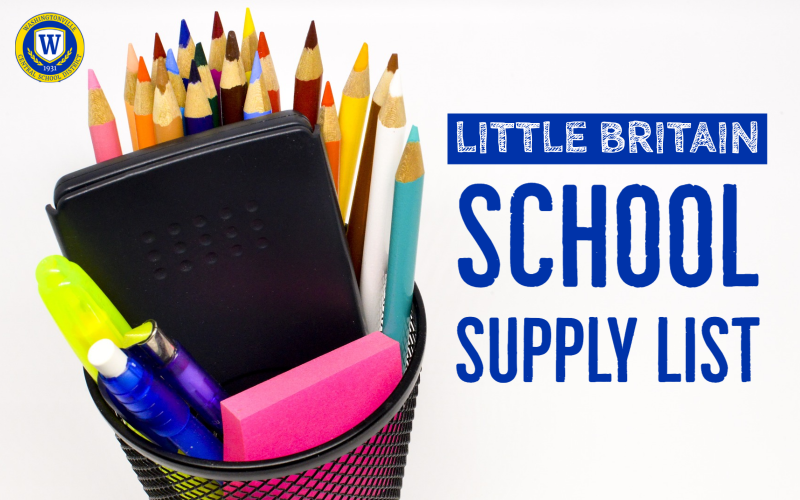 202223 LITTLE BRITAIN ELEMENTARY SUPPLY LIST News Story
