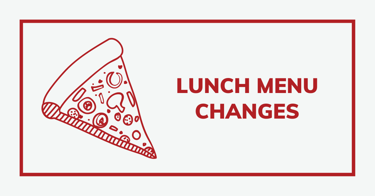 Lunch Menu Changes Posts Page Crown Point High School