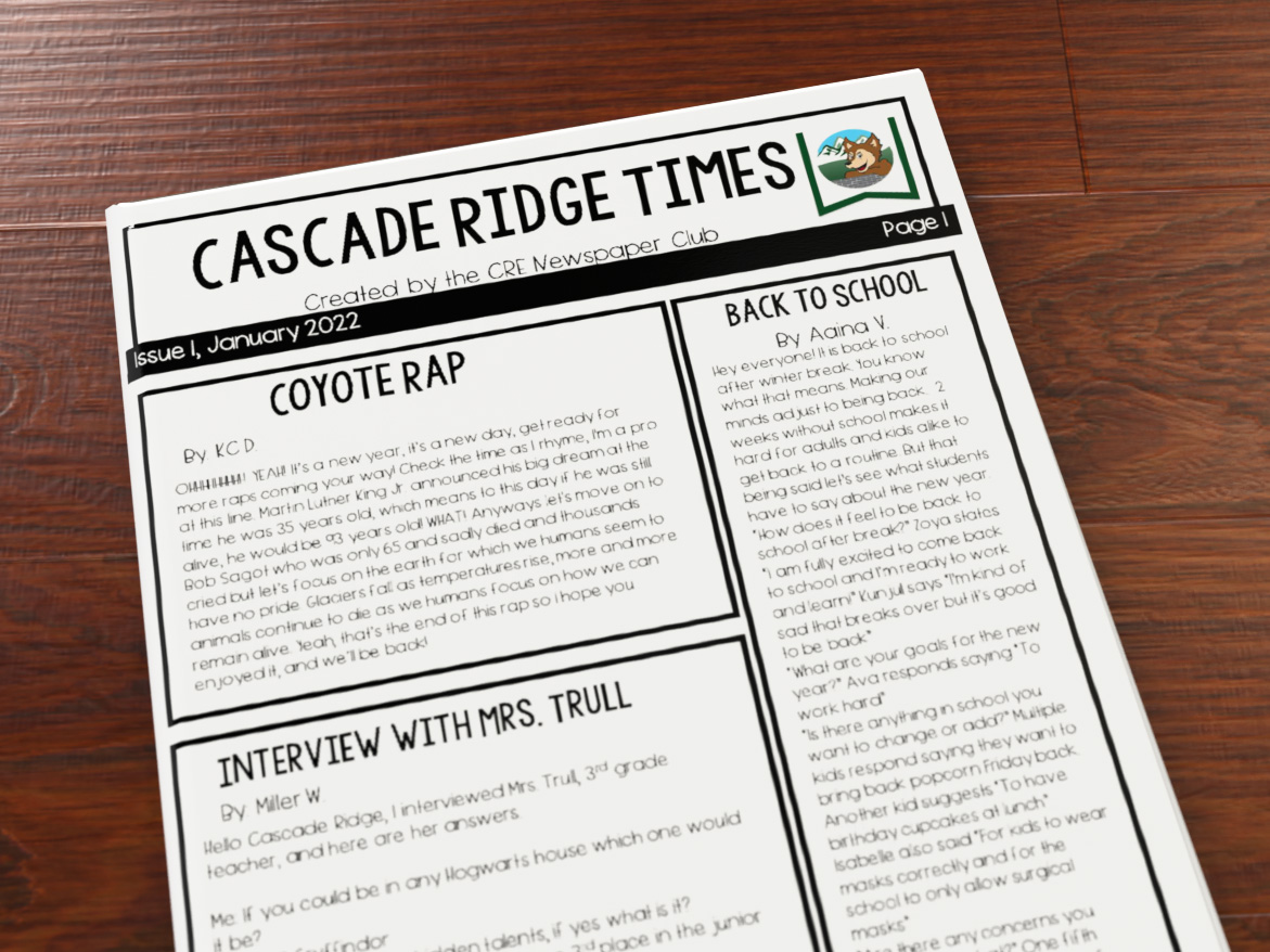 Scholastic Book Fair Returns to Cascade Ridge  News Article - Cascade  Ridge Elementary School