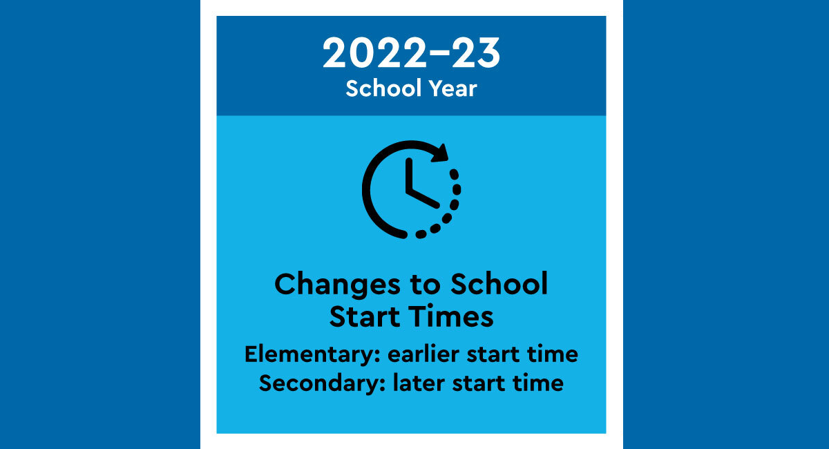 Update Regarding School Start Times for 202223 Article