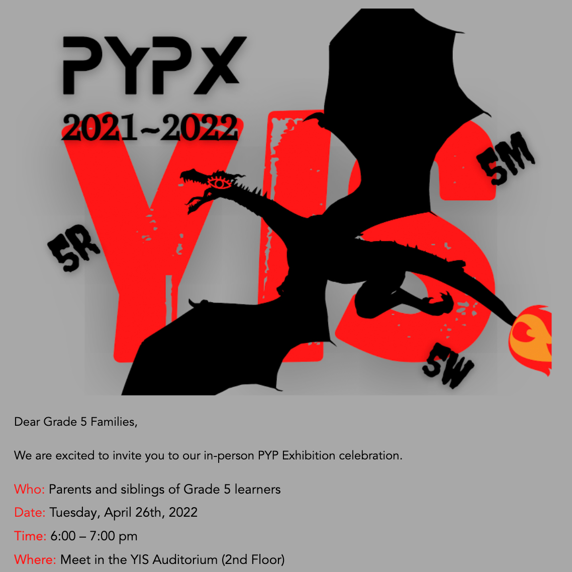 Gr 5 Pypx Yokohama International School News Post