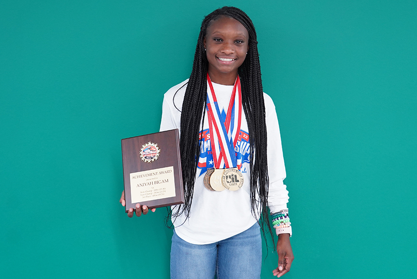 Newman Smith Junior Captures Two Gold, One Bronze at State Track and