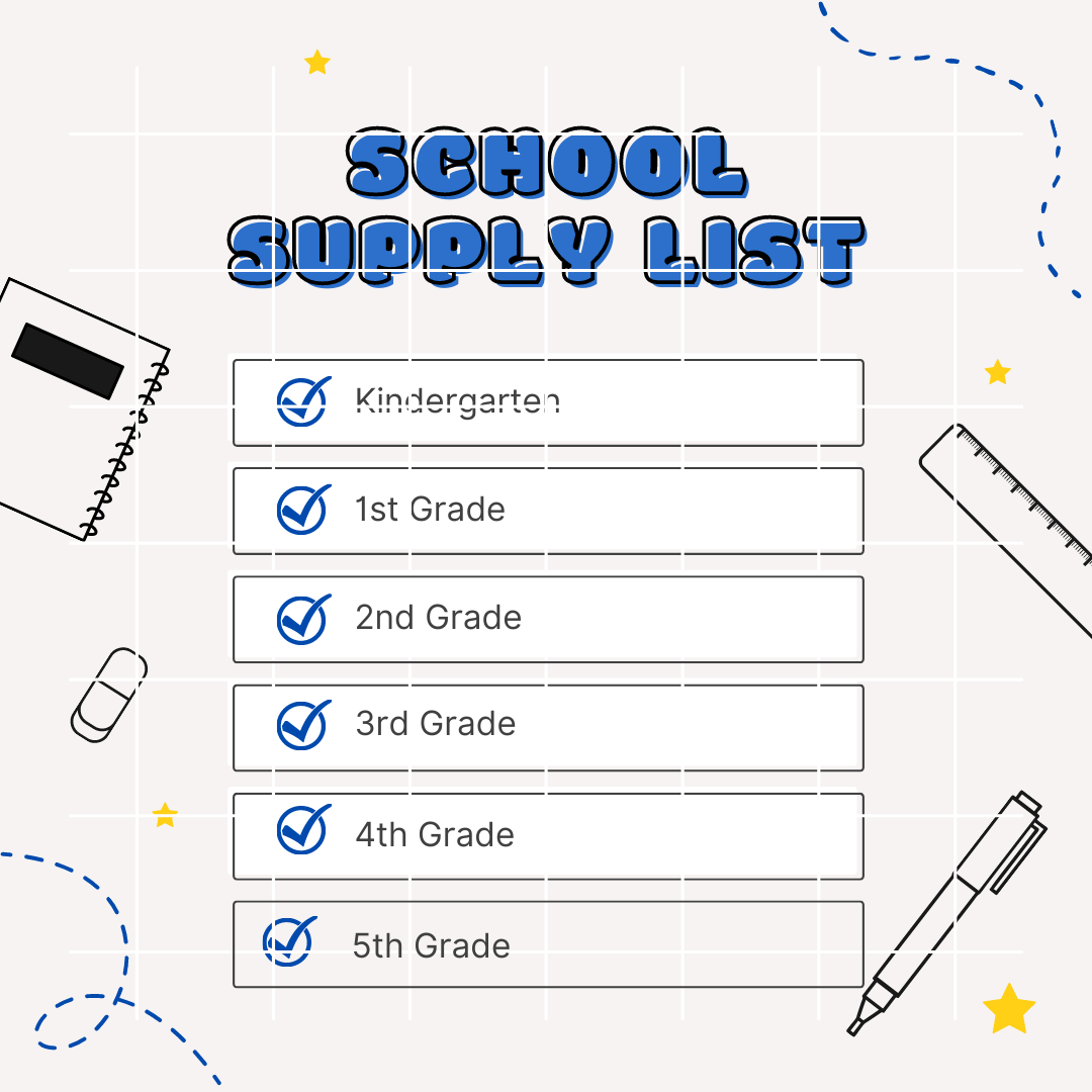 2023-2024 School Supply List | Post Details