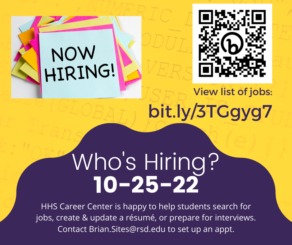 Who's Hiring? The HHS Career Center Can Help! News Details