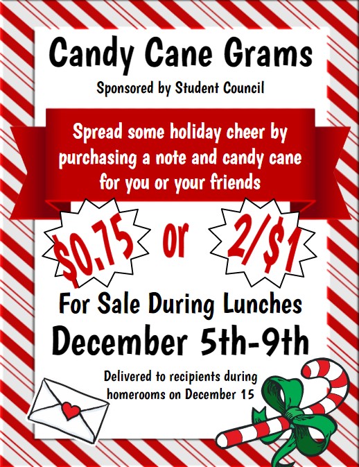 Candy Cane Gram Sales December 5th-9th | News Detail Page