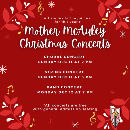 Join us for our Christmas Concerts! School News