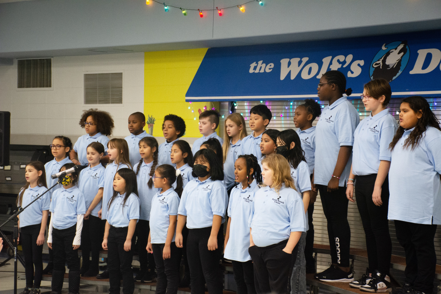 Park Brook Elementary School students host Cookies and a Concert