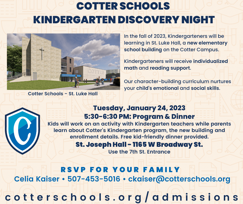 Kindergarten Discovery Night article Cotter Schools