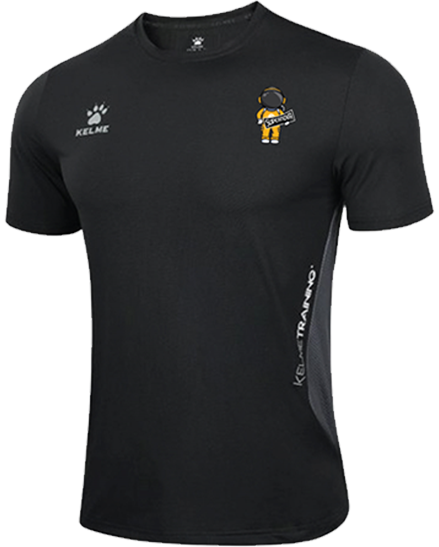 Black SuperNOVA athletic t-shirt with the team logo