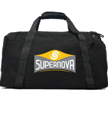 Black SuperNOVA sports duffel bag