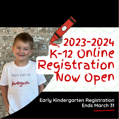Kindergarten Registration for 2023-2024 now OPEN!