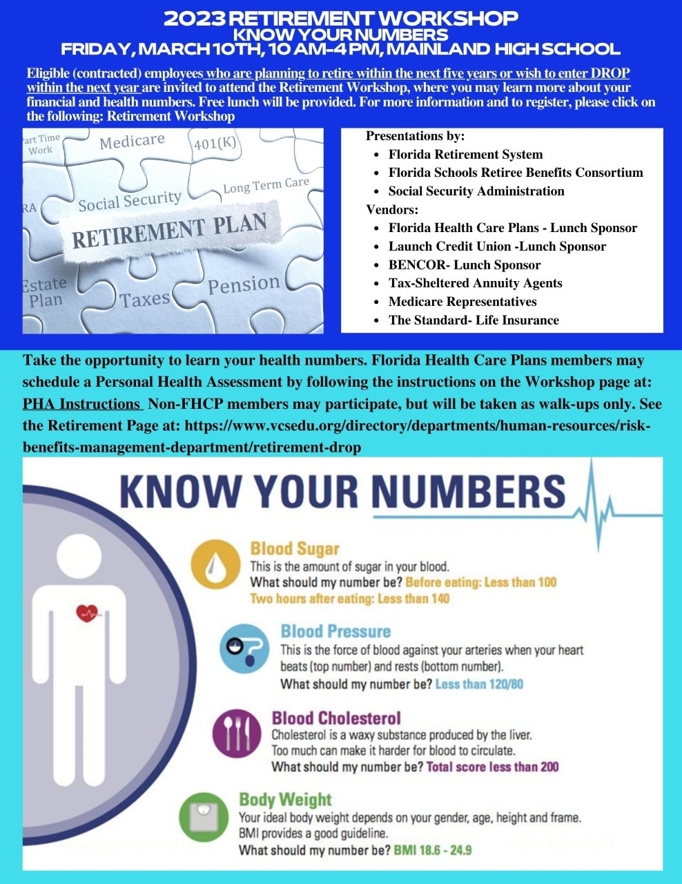 Retirement Workshop | Employee Post