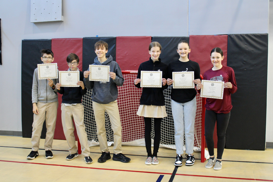 Middle School Quarter 2 Pillar Awards Details