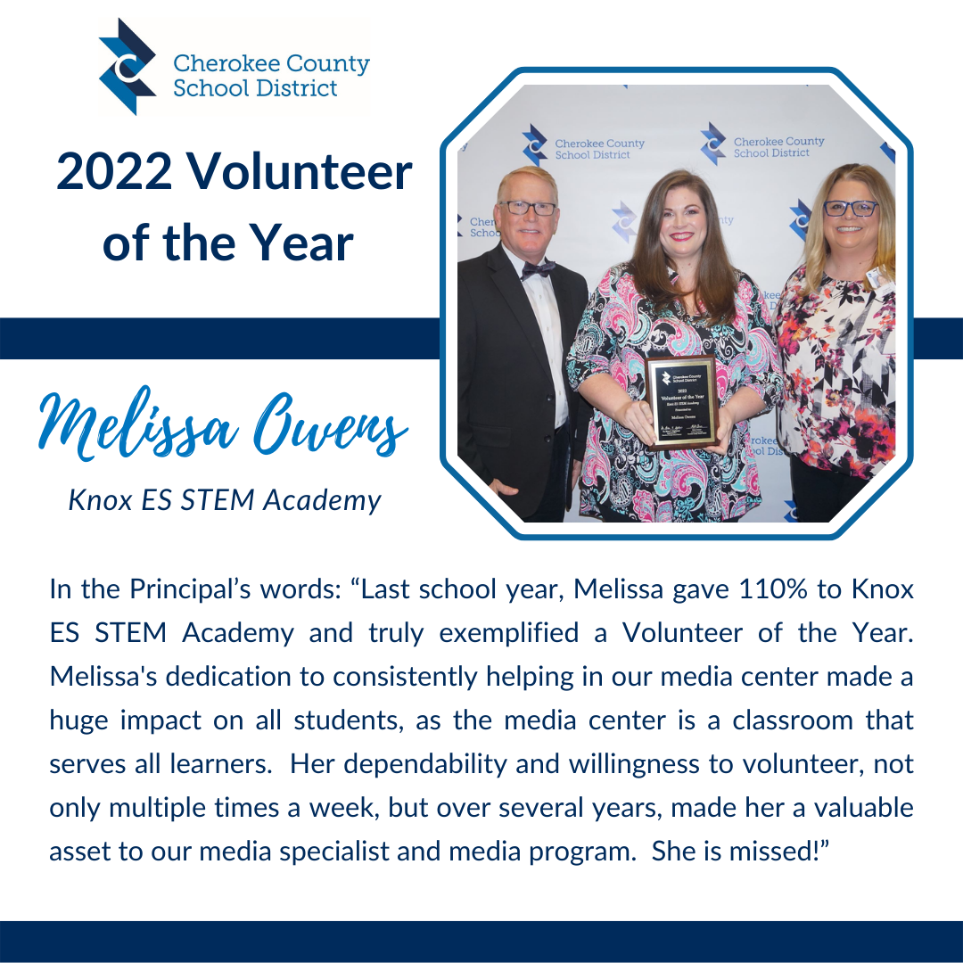 Meet a CCSD 2022 Volunteer of the Year: Melissa Owens of Knox ES STEM ...