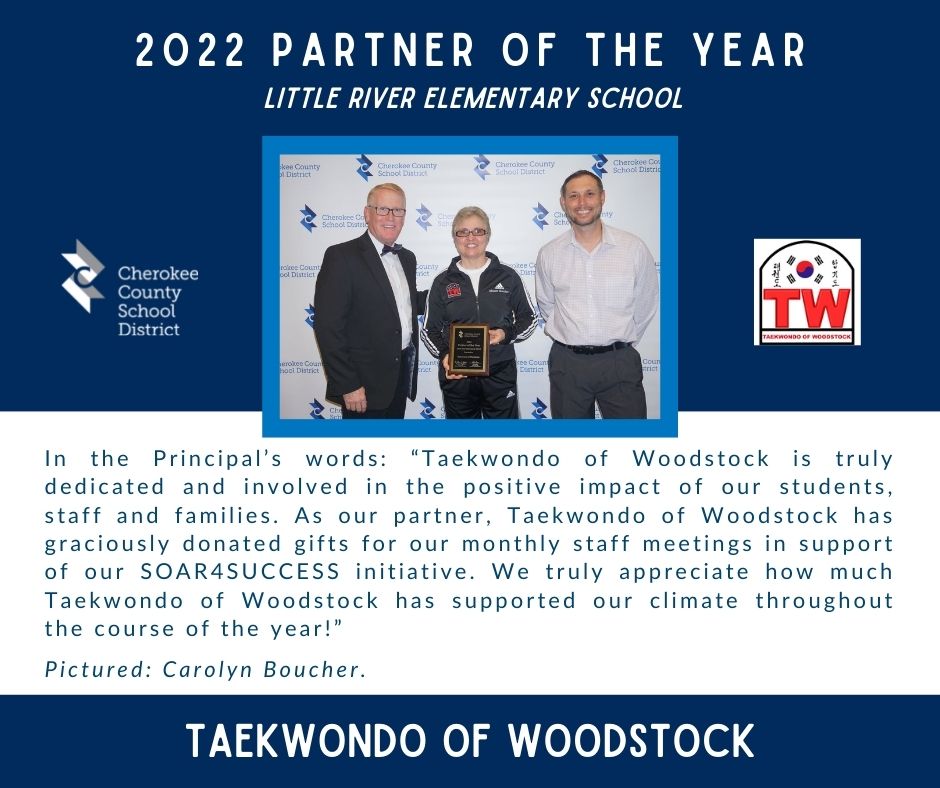 Meet a CCSD 2022 School Partner of the Year Taekwondo of Woodstock of