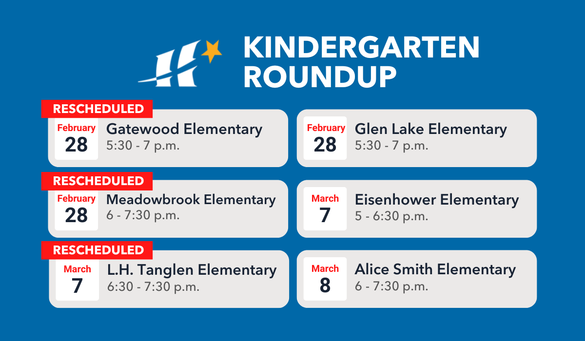 Rescheduled Kindergarten Roundup Dates article